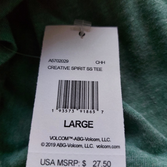 Volcom Modern Fit T-shirt size L - Picture 4 of 5